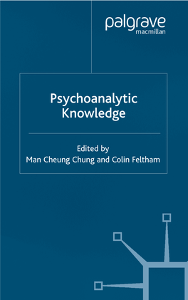 Psychoanalytic Knowledge