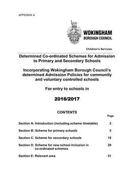 Proposed Changes to Secondary School Admission