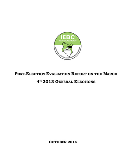 Post-Election Evaluation Report on the March 4Th