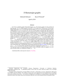 X-Ramanujan-Graphs.Pdf