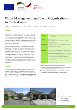 Basin Planning for the Isfara River in Kyrgyzstan and Tajikistan