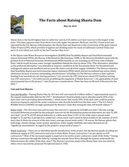 The Facts About Raising Shasta Dam