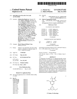 (12) United States Patent (10) Patent No.: US 9,365,574 B2 Raghavan Et Al