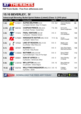 15:10 BEVERLEY, 5F