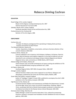 Rebecca Dimling Cochran ______