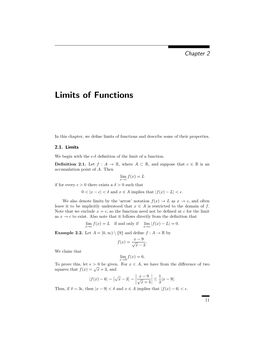 Limits of Functions