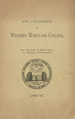 Vvestern MARYLAND COLLEGE