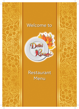 Restaurant Menu