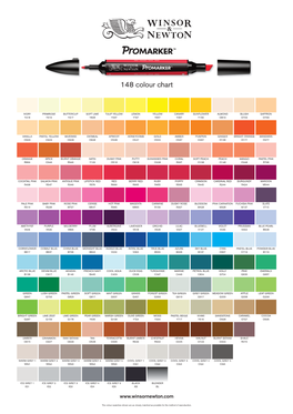 148 Colour Chart