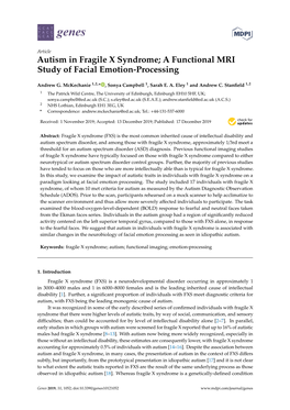 A Functional MRI Study of Facial Emotion-Processing