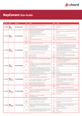 Keycovers Size Guide