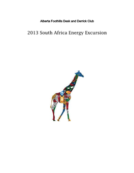 2013 South Africa Energy Excursion
