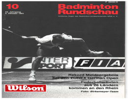 Den Rhei Irkemeyer-Team Badminton Rundschau