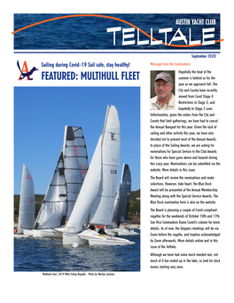 FEATURED: MULTIHULL FLEET Summer Is Behind Us for the Year As We Approach Fall