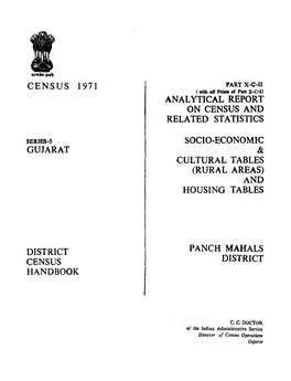 District Census Handbook, Panch Mahals, Part X-C-II, Series-5