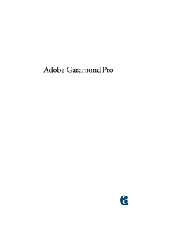 Adobe Garamond Pro