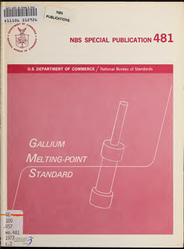 The Gallium Melting-Point Standard