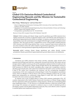 Global CO2 Emission-Related Geotechnical Engineering Hazards and the Mission for Sustainable Geotechnical Engineering