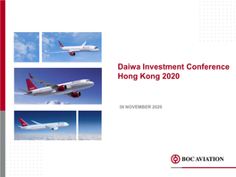 Daiwa Investment Conference Hong Kong 2020