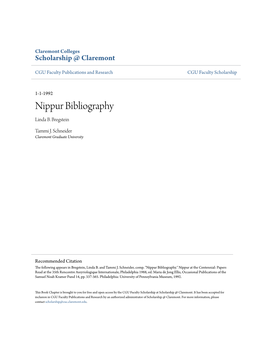 Nippur Bibliography Linda B