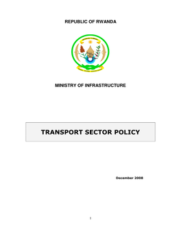 Transport Sector Policy