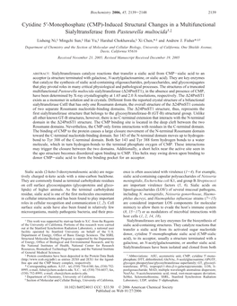 Induced Structural Changes in a Multifunctional Sialyltransferase