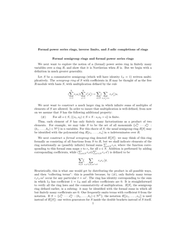Formal Power Series Rings, Inverse Limits, and I-Adic Completions of Rings