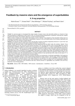 Feedback by Massive Stars and the Emergence of Superbubbles