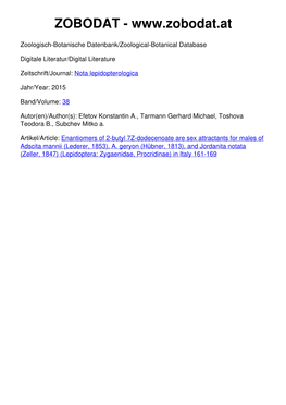 Enantiomers of 2-Butyl 7Z-Dodecenoate