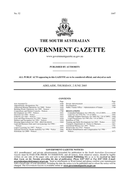 Adelaide Dolphin Sanctuary Act 2005 (No