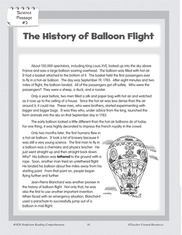 The History of Balloon Flight