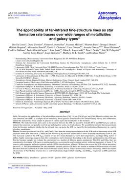 The Applicability of Far-Infrared Fine-Structure Lines As Star Formation