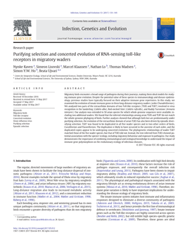 Infection, Genetics and Evolution 53 (2017) 135–145