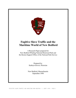 Fugitive Slave Traffic and the Maritime World of New Bedford
