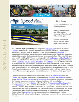 High Speed Rail! R ING