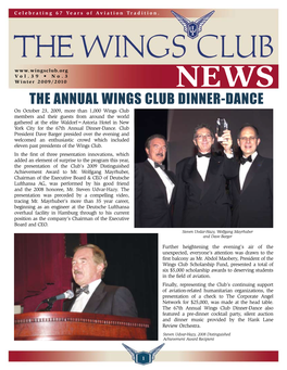 The Annual Wings Club Dinner-Dance