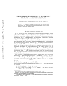 Arxiv:1808.01914V1 [Math.FA] 3 Aug 2018 Eirus Elpsdes Oal Ovxspaces