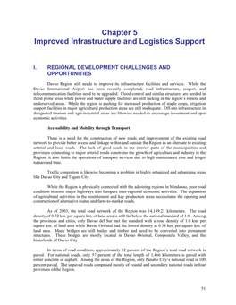 Chapter 5 Improved Infrastructure and Logistics Support
