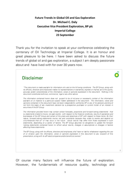 Future Trends in Global Oil and Gas Exploration Dr