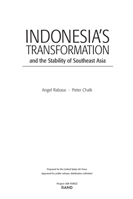 Indonesia's Transformation and the Stability of Southeast Asia