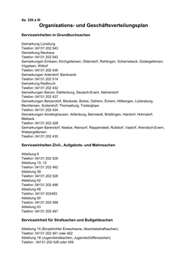 Geschäftsverteilung Serviceeinheiten (Stand 06-2021)