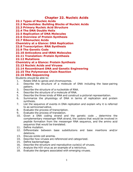 Chapter 22. Nucleic Acids