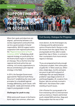 Supporting Youth Participation in Georgia