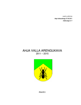 Ahja Valla Arengukava 2011 – 2015