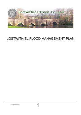 Lostwithiel Flood Management Plan