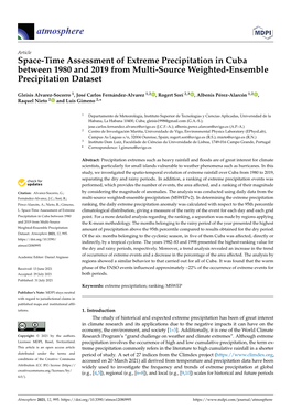 Space-Time Assessment of Extreme Precipitation in Cuba Between 1980 and 2019 from Multi-Source Weighted-Ensemble Precipitation Dataset