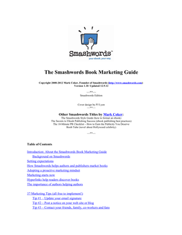 The Smashwords Book Marketing Guide