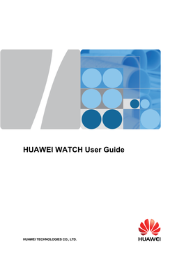 HUAWEI WATCH User Guide