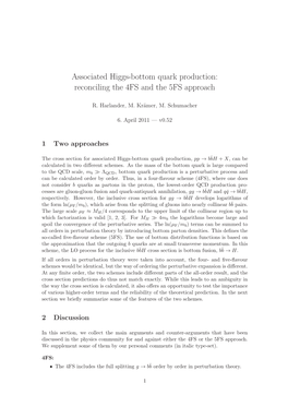 Associated Higgs-Bottom Quark Production: Reconciling the 4FS and the 5FS Approach