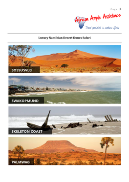 Luxury Namibian Desert Dunes Safari